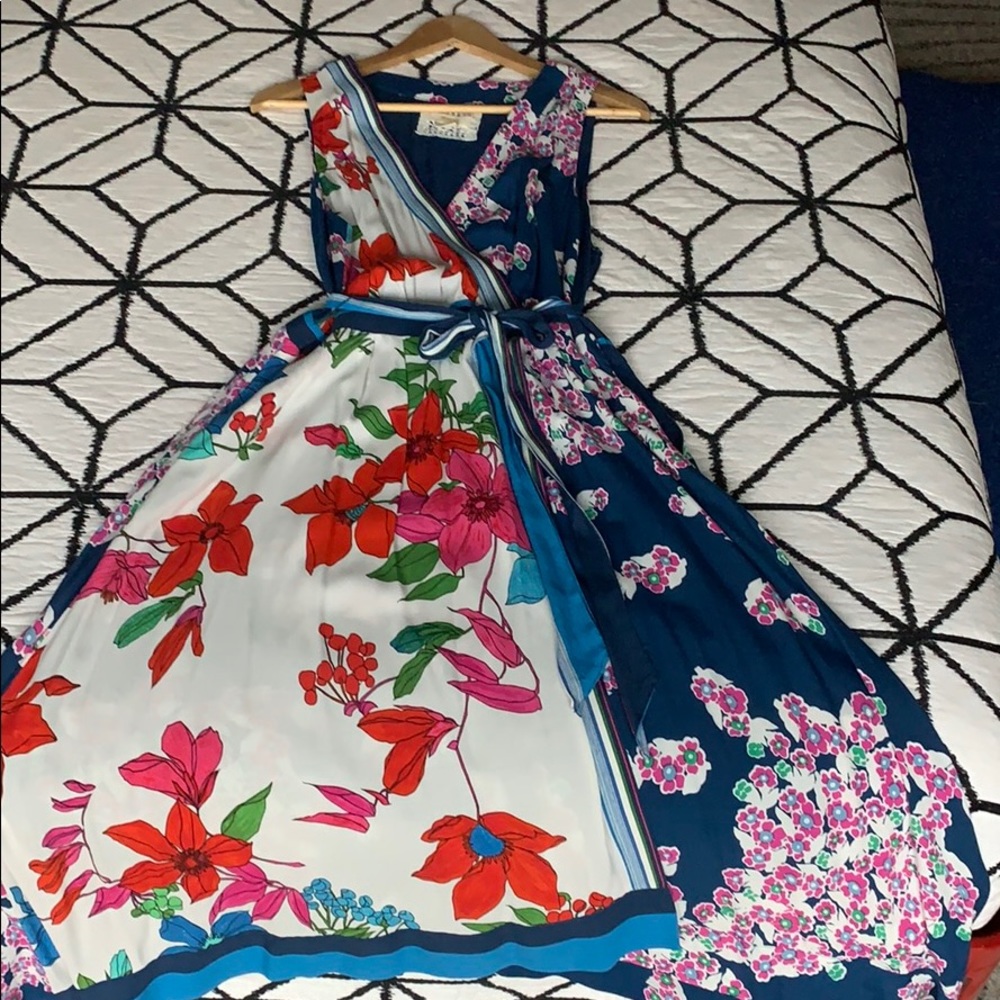 Anthropologie Maeve Botanica Midi Dress